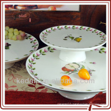 durable porcelain cake stand plate set of 3